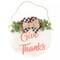 Hanging Door Sign - Give Thanks Thanksgiving Decoration - Wooden Holiday Decor